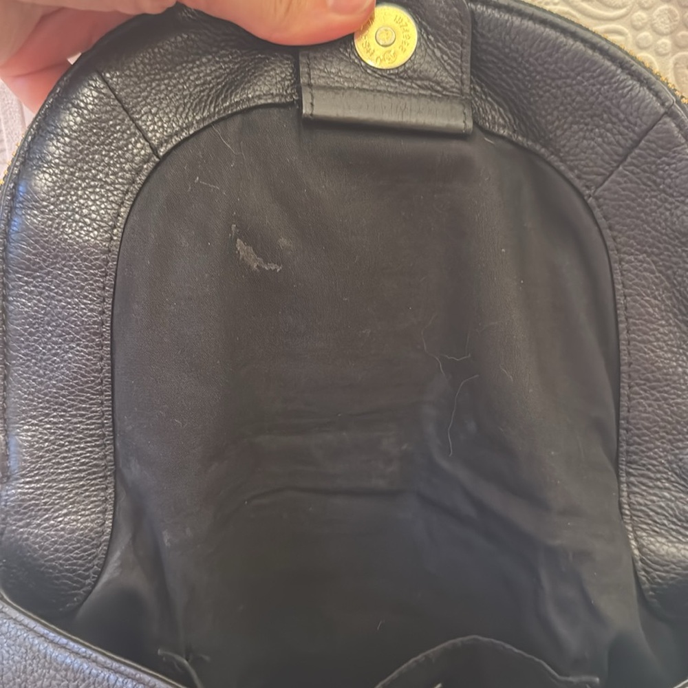SOLD Marc by Marc Jacobs Natasha Crossbody Black Leather Shoulder Bag with Gold - Picture 8 of 12